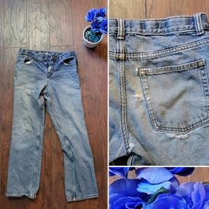 Cat & Jack Darker Stonewash Blue Jean, Relaxed Straight Fit, Size 16 Youth